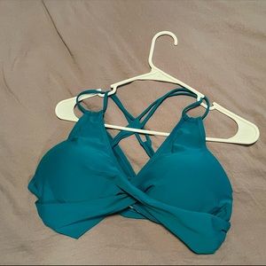 Teal XL bikini top
